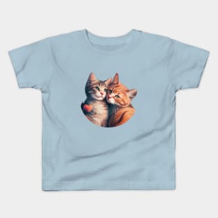 Twins cat Kids T-Shirt